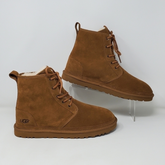 UGG Harkley 1016472 Men’s Chestnut Sheepskin Mid Top Casual Boots Size 5 New main image 10